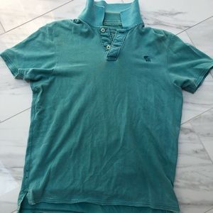 Abercrombie & Fitch Teal Vintage Polo L